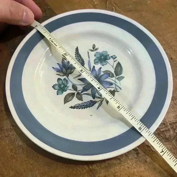 Vintage Alfred Meakin Blue Floral Plate - Picture 2 of 3